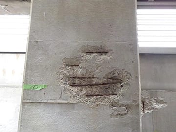 爆裂（欠損）補修