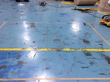 水性硬質ウレタン床材 ペースト工法