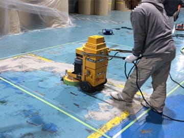 水性硬質ウレタン床材 ペースト工法