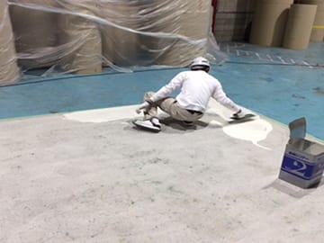 水性硬質ウレタン床材 ペースト工法