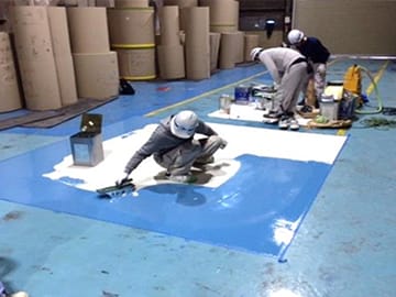 水性硬質ウレタン床材 ペースト工法
