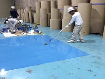 水性硬質ウレタン床材 ペースト工法
