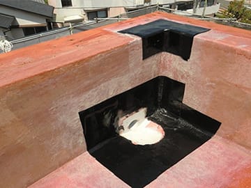 加硫ゴムシート防水接着工法
