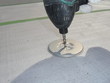 塩ビシート防水機械的固定工法