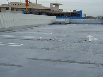 ウレタン塗膜＋弾性FRP複合防水工法駐車場仕様