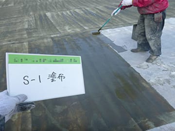 ウレタン塗膜＋弾性FRP複合防水工法駐車場仕様